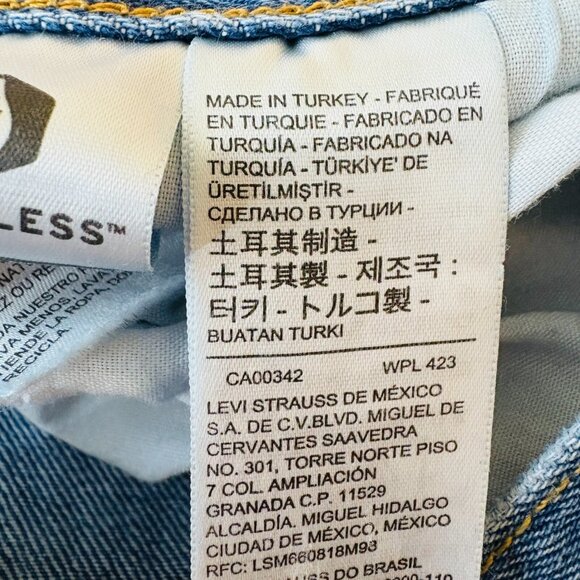 Levis Womens 501 '90s Jeans Button Fly Modern Retro Big E Loose Straight W32 L30 - Picture 13 of 15